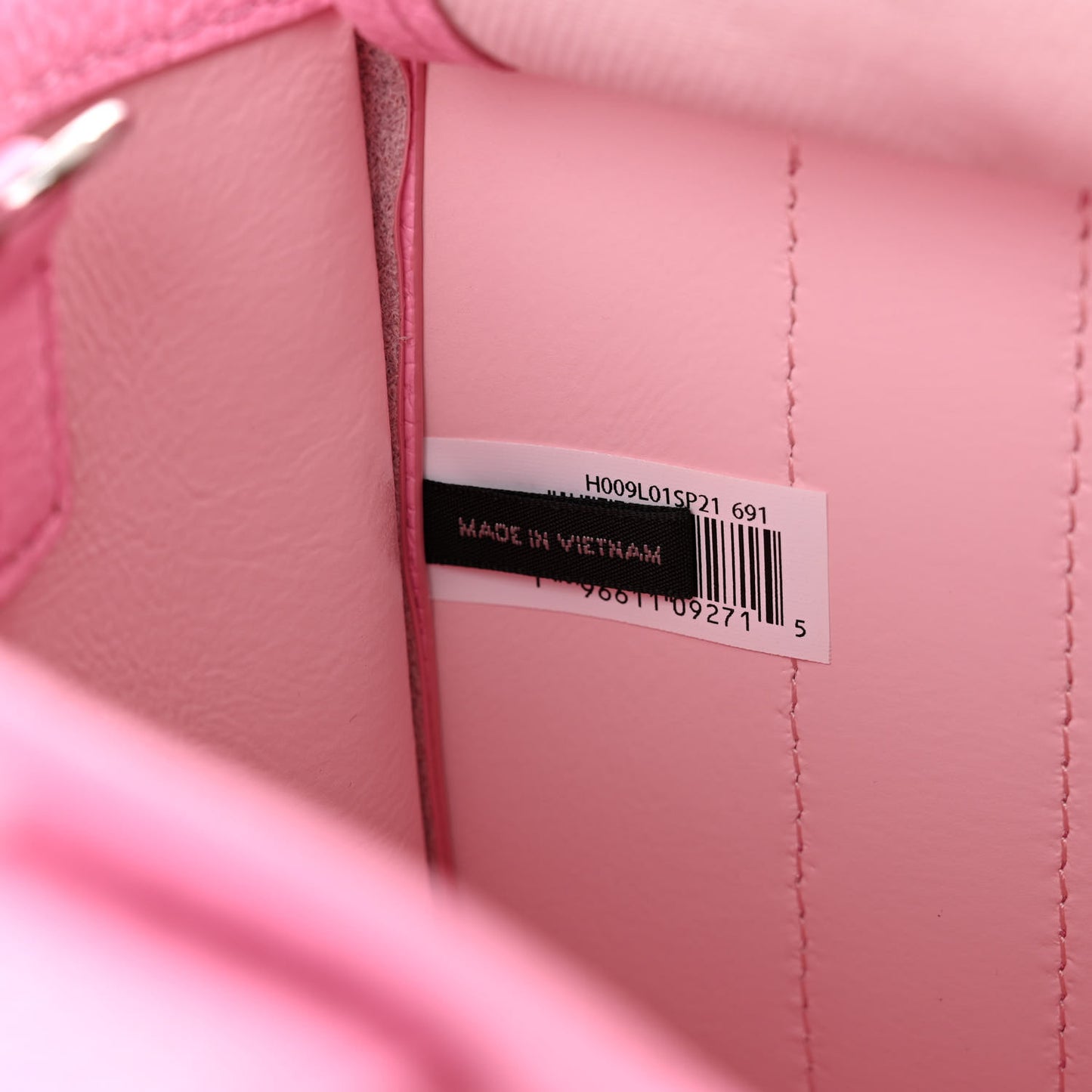 Grained Calfskin Small The Tote Bag Candy Pink