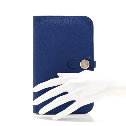 Hermes Togo Dogon Duo Wallet Bleu Electrique 3 of 12