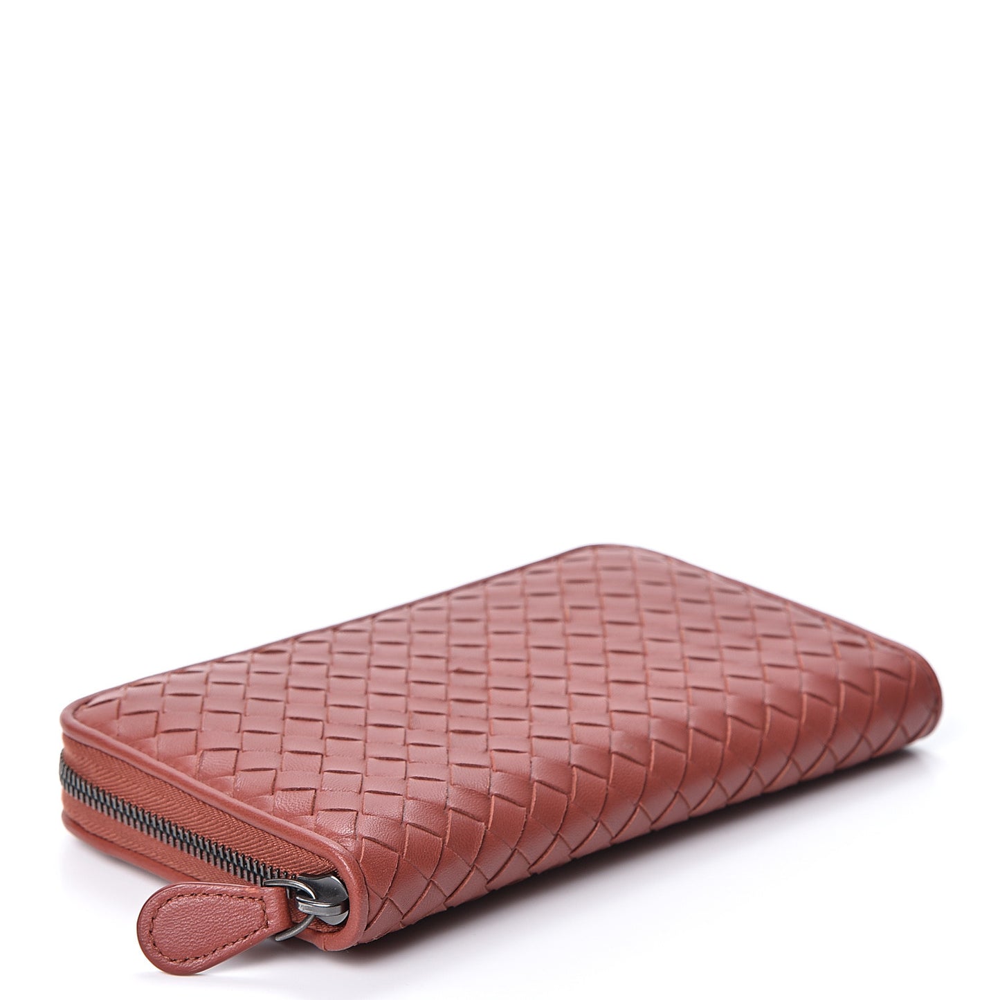 Nappa Intrecciato Zip Around Wallet Pompei