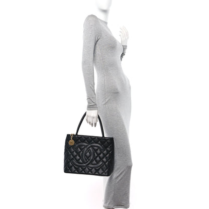 Chanel Caviar Quilted Medallion Tote Black 2 of 11