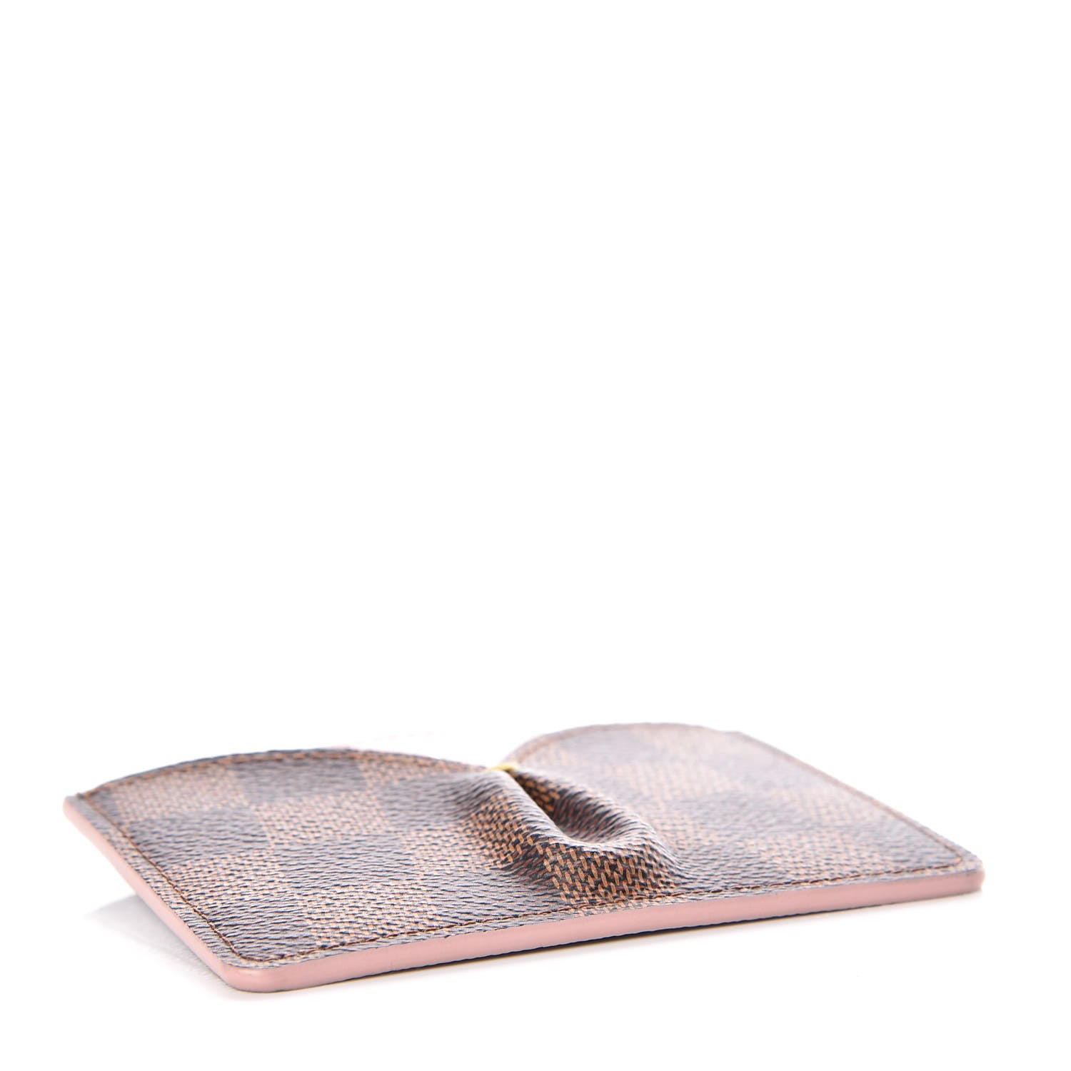 Louis Vuitton Damier Ebene Caissa Card Holder Rose Ballerine 4 of 9