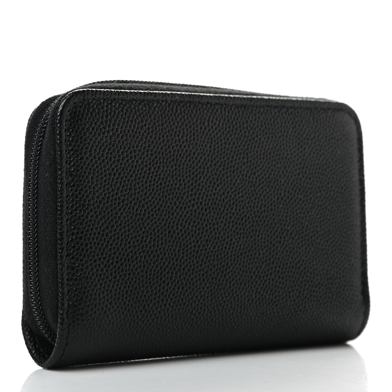 Chanel Caviar Timeless CC Zip Around Coin Purse Black 3 of 7
