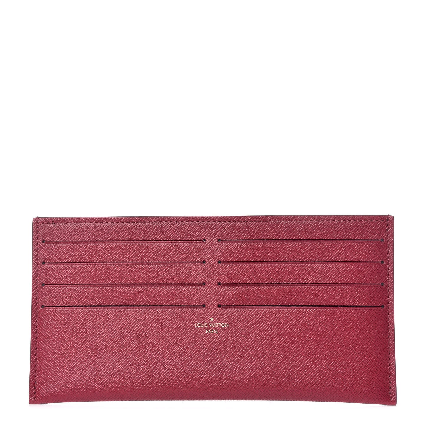 Calfskin Felicie Card Holder Insert Fuchsia
