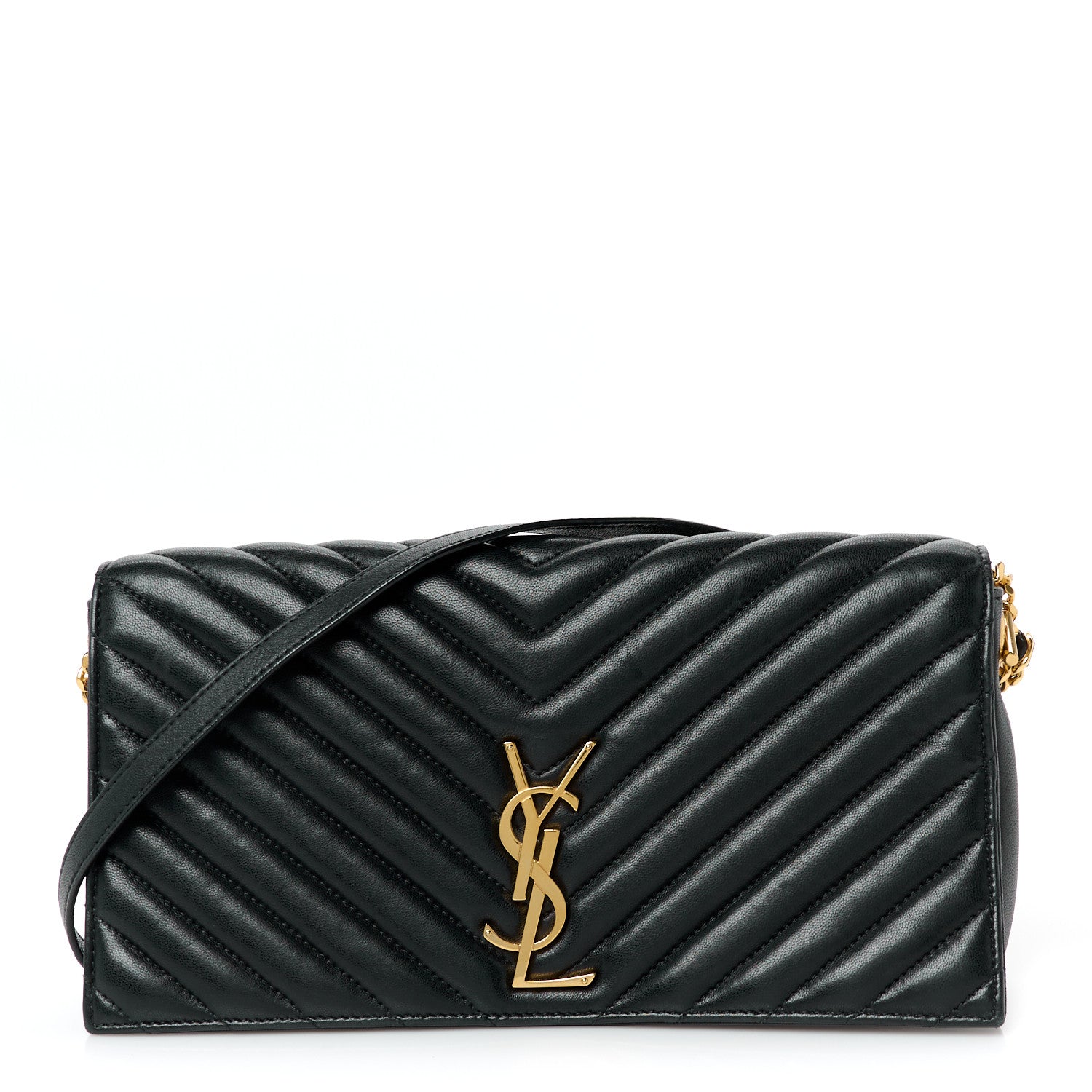Saint Laurent Lambskin Matelasse Monogram Kate 99 Black 1 of 11