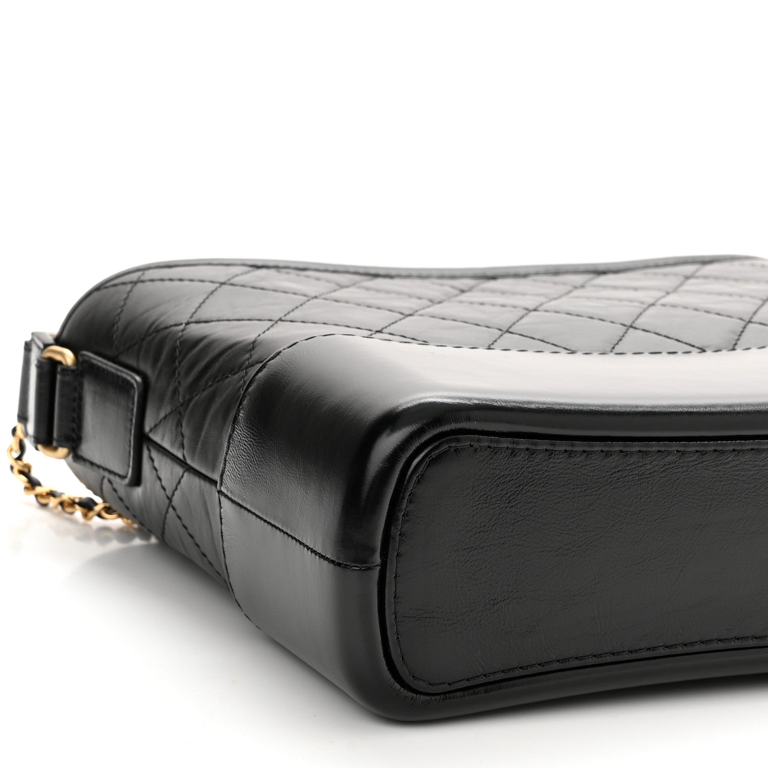 Chanel Aged Calfskin Quilted New Medium Gabrielle Hobo Black 9 of 11