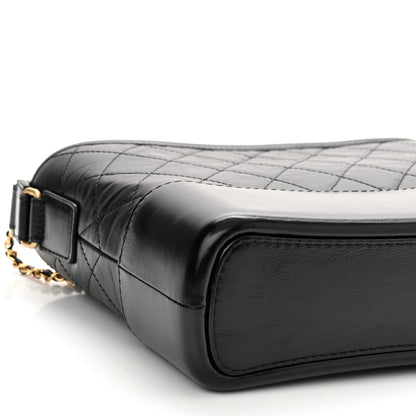 Chanel Aged Calfskin Quilted New Medium Gabrielle Hobo Black 9 of 11