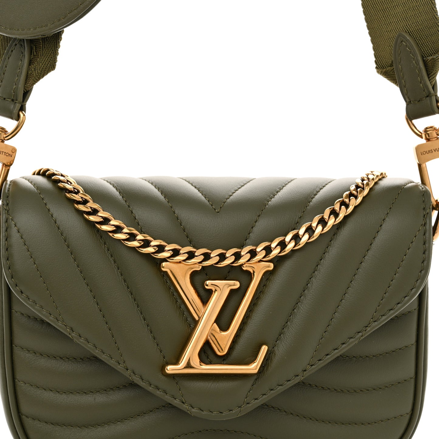 Calfskin New Wave Multi Pochette Kaki