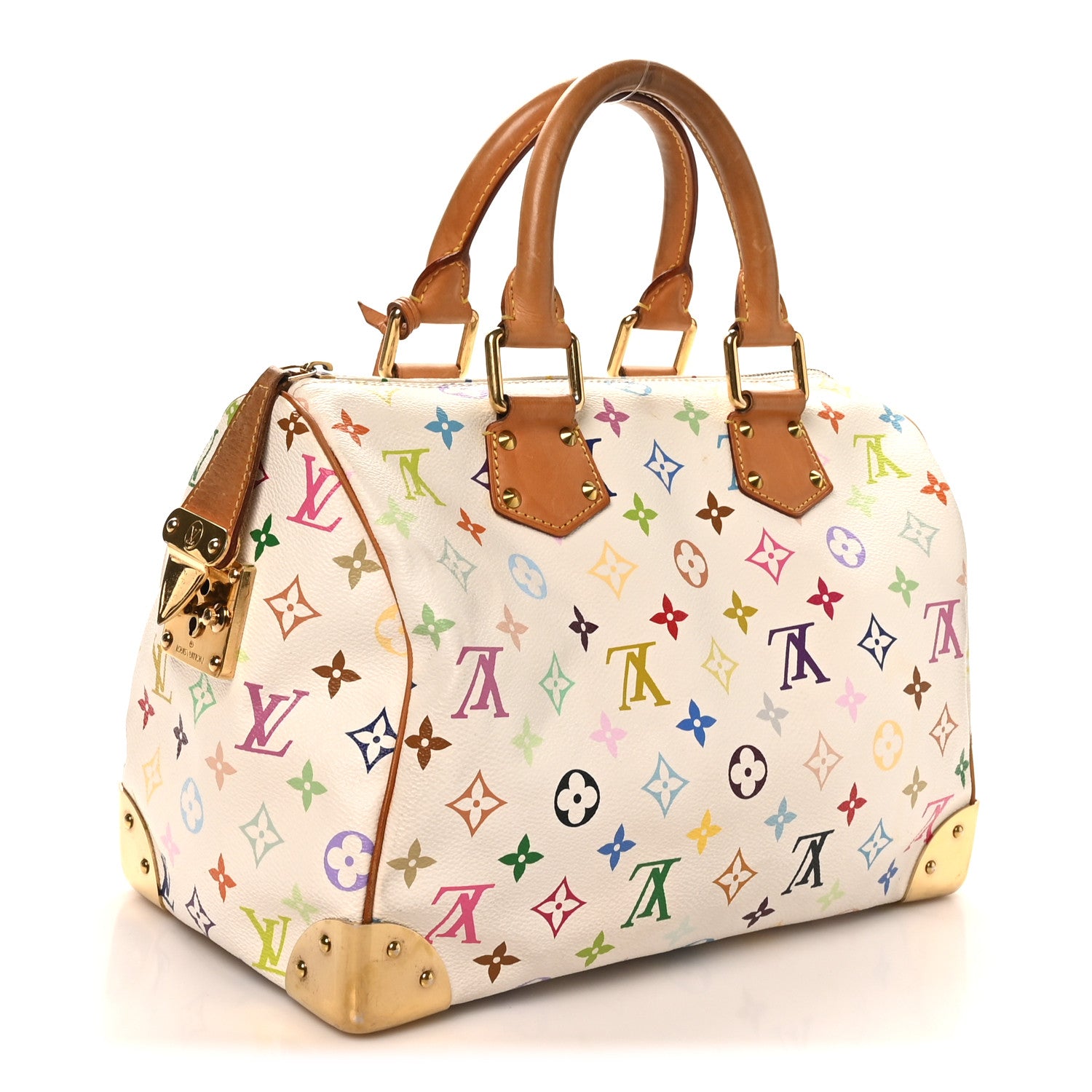 Louis Vuitton Monogram Multicolor Speedy 30 White 3 of 10