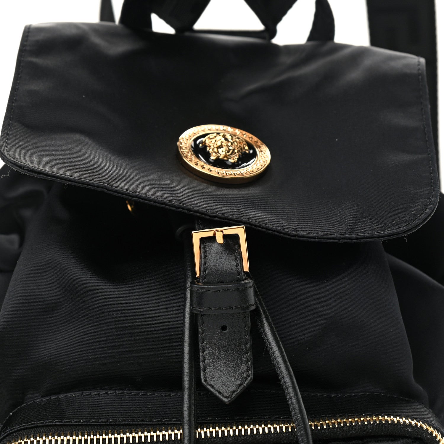Versace Nylon Palazzo Medusa Backpack Black 7 of 9