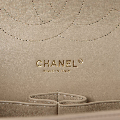 Chanel Lambskin Quilted Jumbo Double Flap Beige 10 of 12