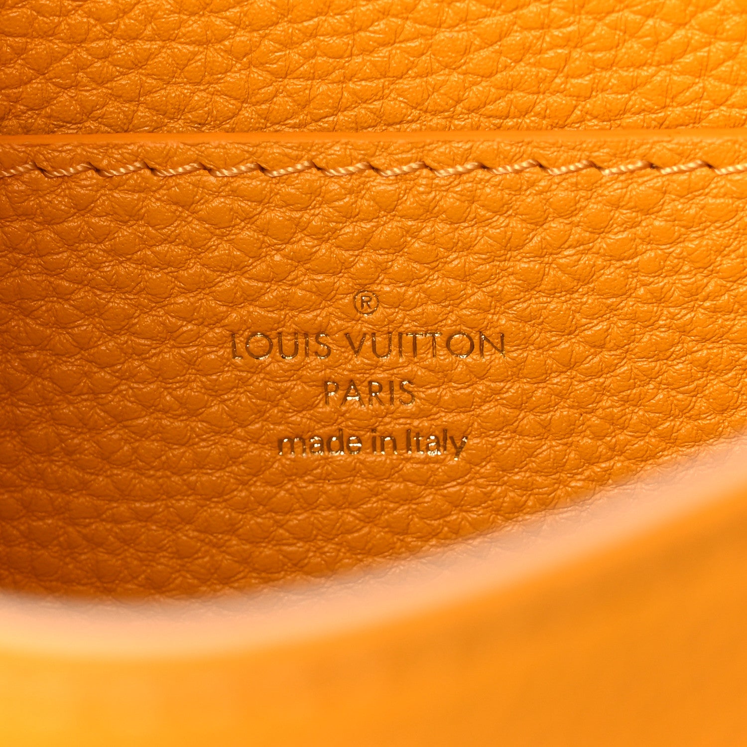 Louis Vuitton Grained Calfskin LV Pont 9 Soft PM Sunbeam 6 of 10