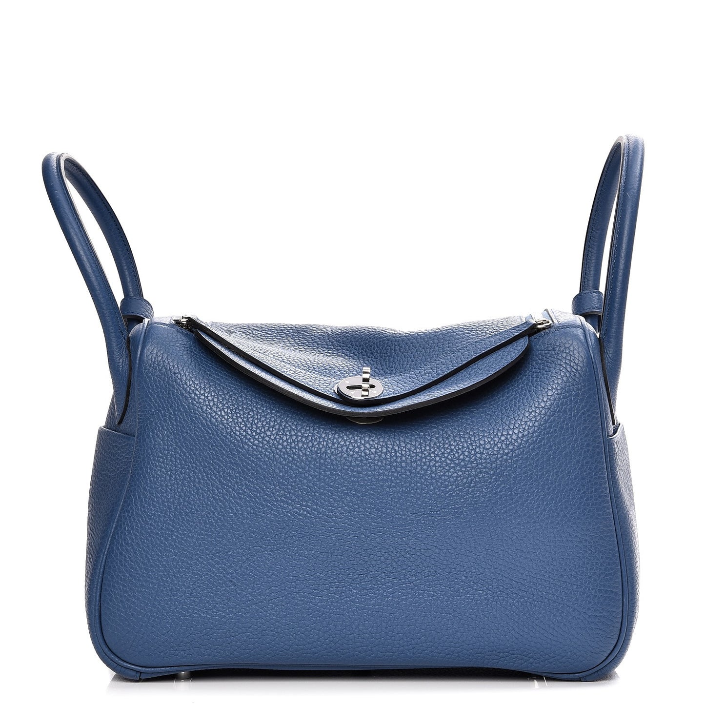 Taurillon Clemence Verso Lindy 30 Bleu Agate Gris Mouette