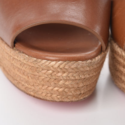 Christian Louboutin Praia 140 Platform Espadrilles 37 Tobacco 19 of 20