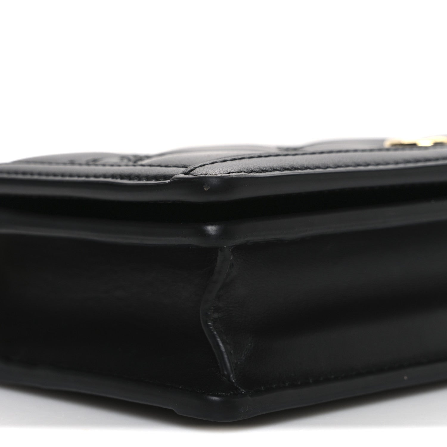 Gucci Calfskin GG Matelasse Chain Wallet Black 8 of 9