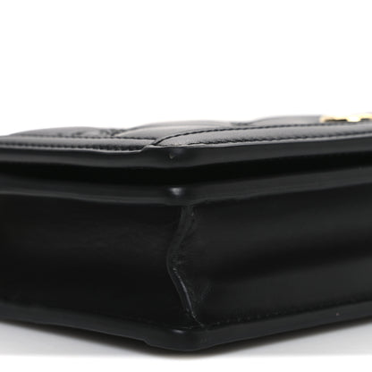 Gucci Calfskin GG Matelasse Chain Wallet Black 8 of 9