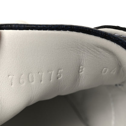 Gucci GG Supreme Monogram Web Mens New Ace Sneakers 8 Dark Blue 9 of 11
