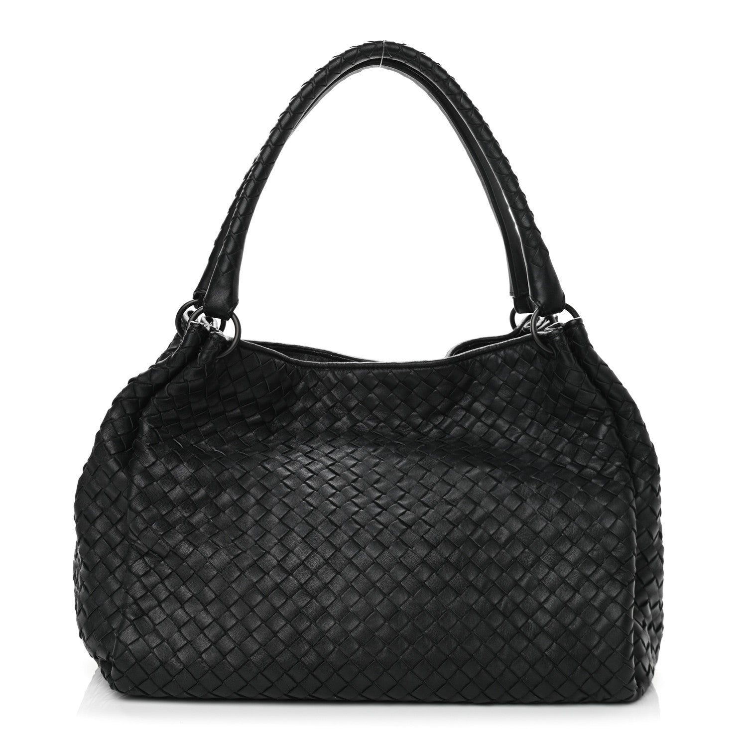 Bottega Veneta Nappa Intrecciato Parachute Bag Black 1 of 10