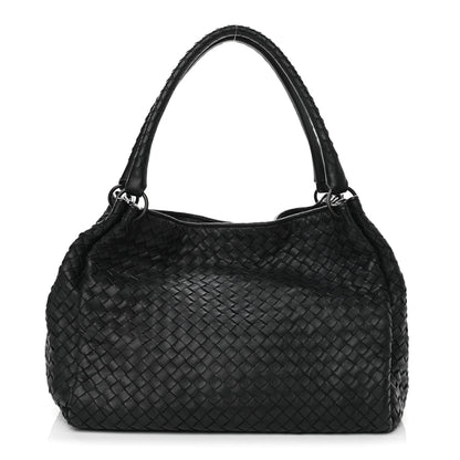Bottega Veneta Nappa Intrecciato Parachute Bag Black 1 of 10