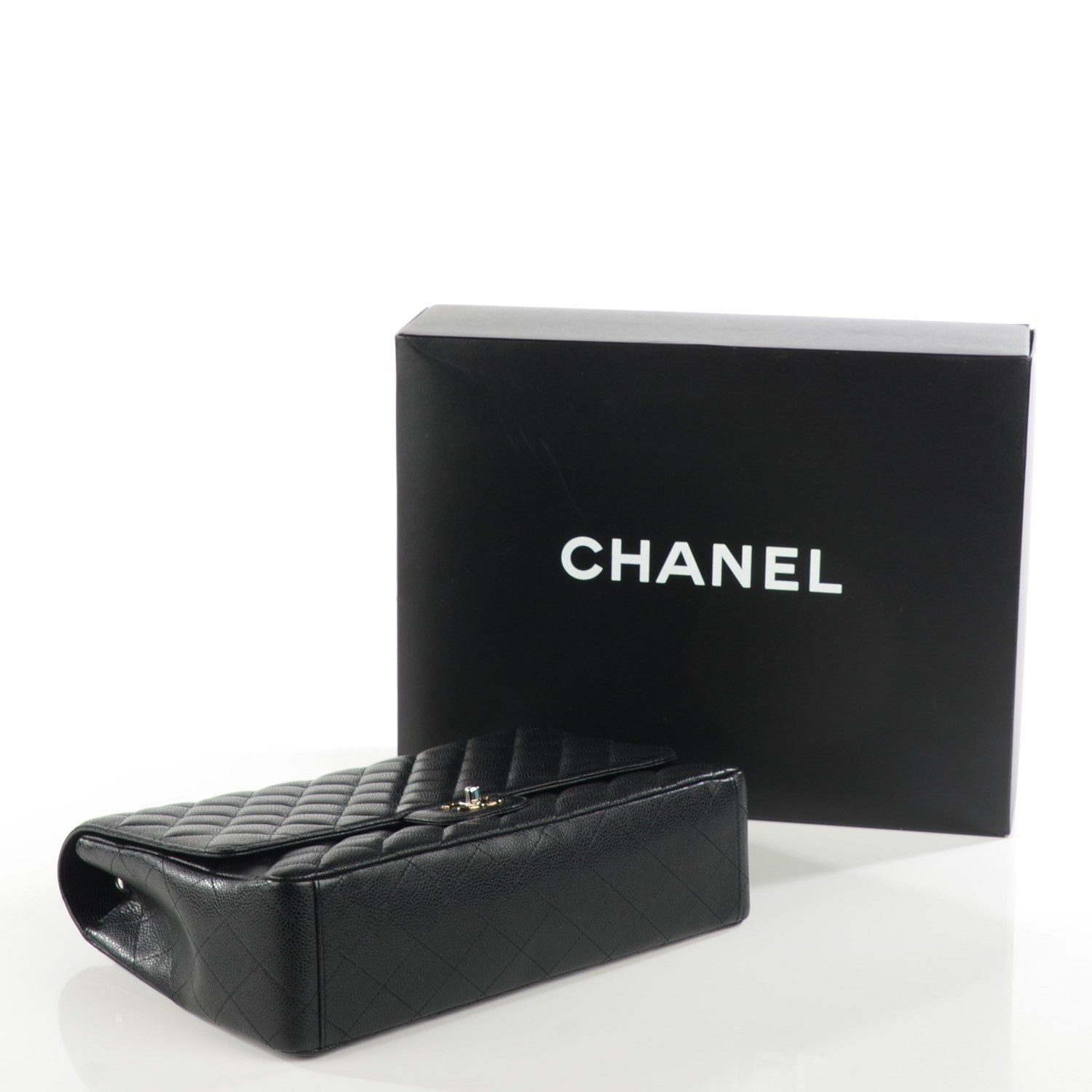 Chanel Caviar Quilted Maxi Single Flap Black 4 of 8