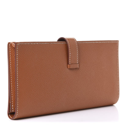 Hermes Epsom Bearn Gusset Wallet Gold 3 of 11