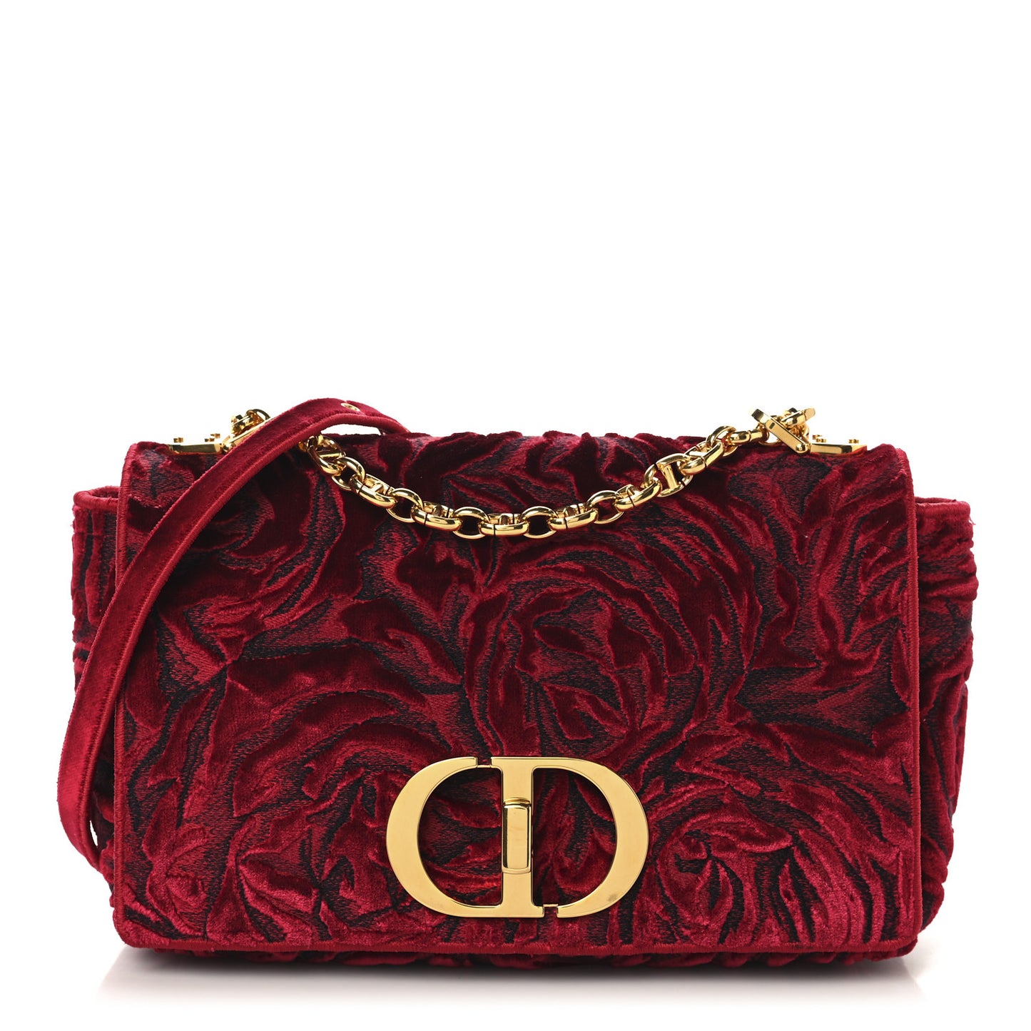 Velvet Rose Medium Caro Bag Rouge