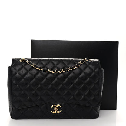 Chanel Caviar Quilted Maxi Double Flap Black 12 of 12
