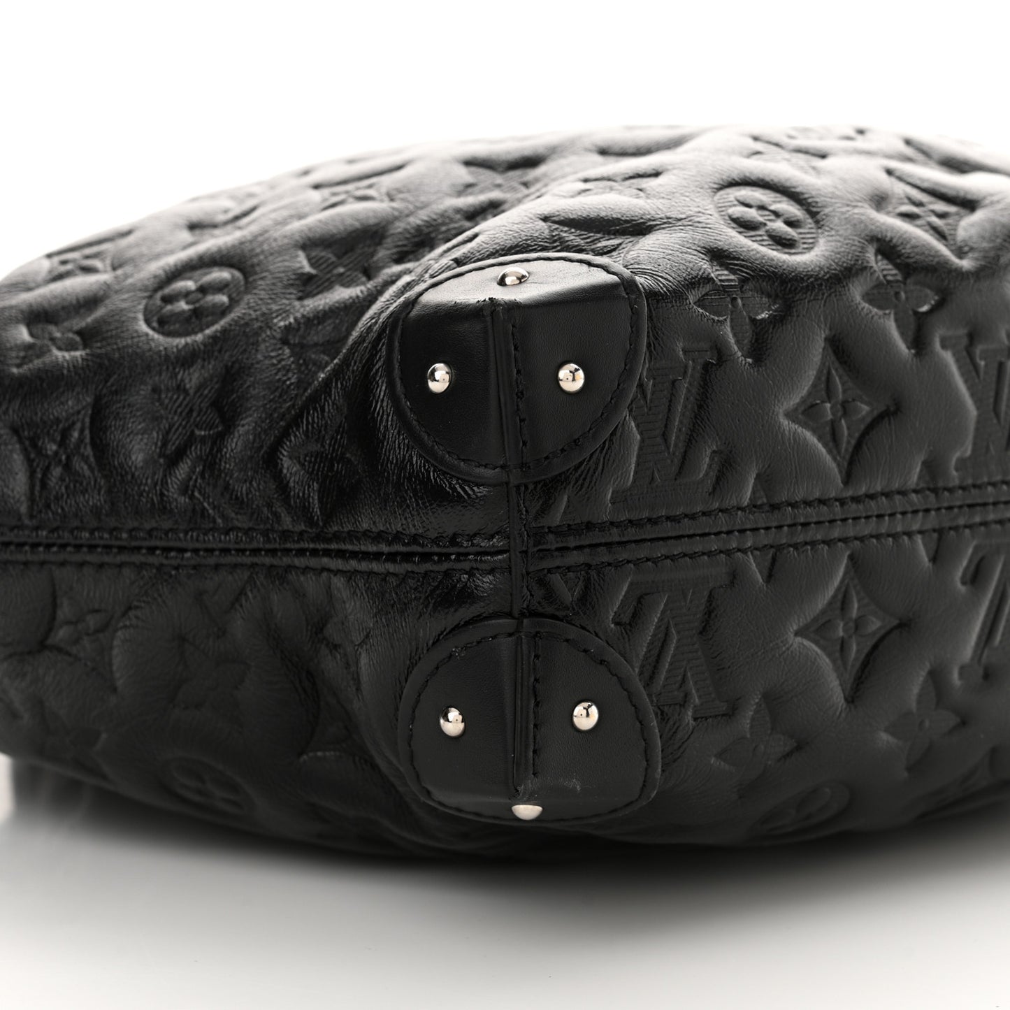Lambskin Monogram Shadow Coussin Noe Trunk PM Black