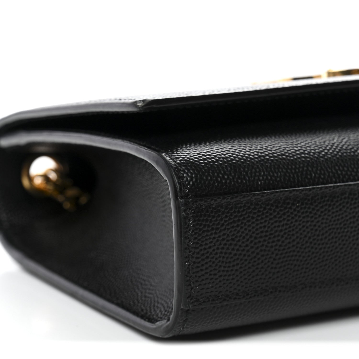 Saint Laurent Grain De Poudre Small Classic Monogram Kate Satchel Black 10 of 12