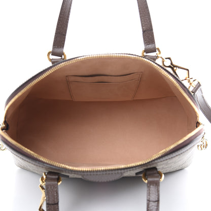 Gucci GG Supreme Monogram Web Medium Ophidia Top Handle Dome Bag Brown 5 of 11