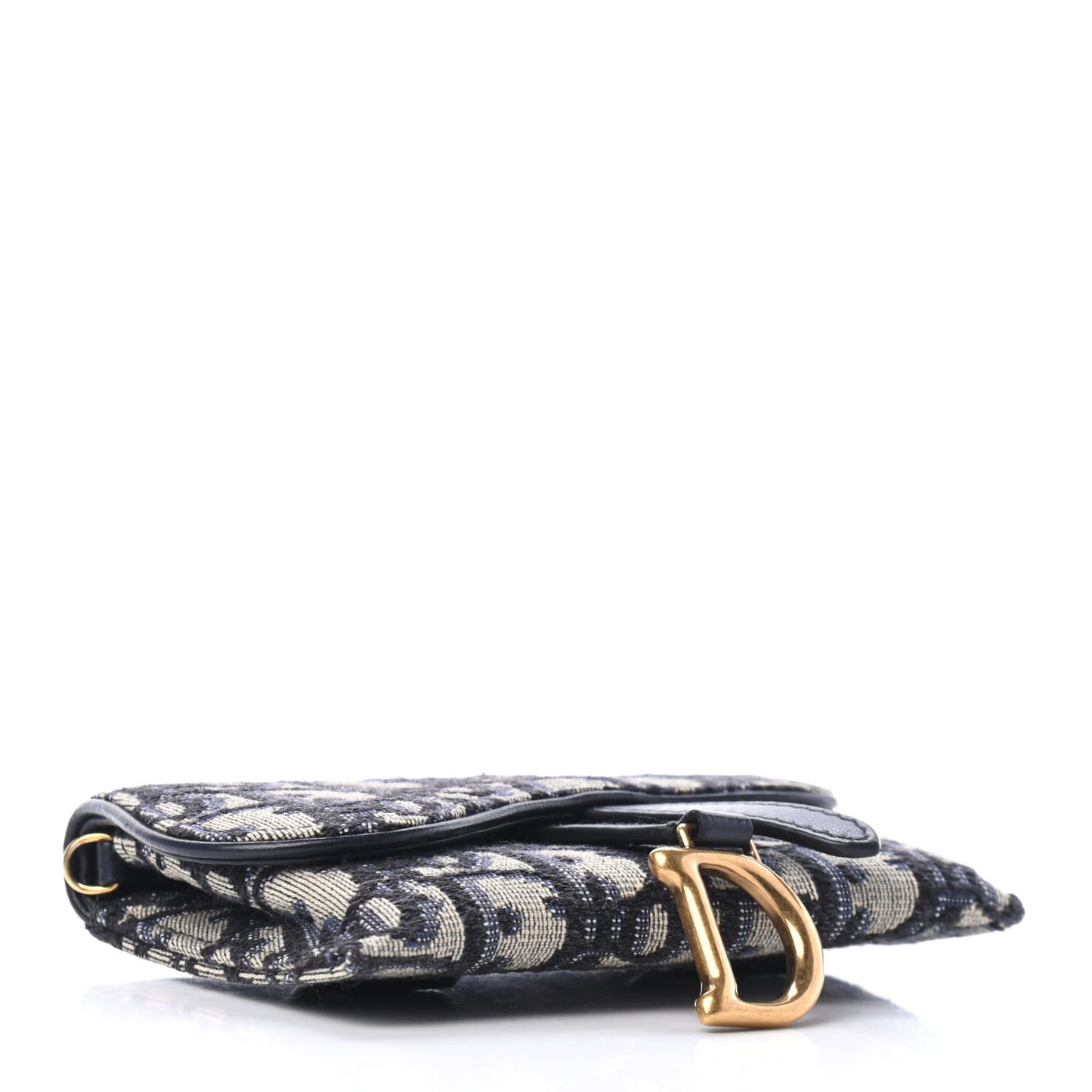 Oblique Nano Saddle Chain Pouch Blue