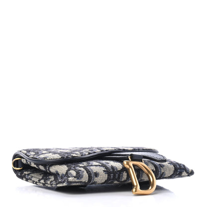 Christian Dior Oblique Nano Saddle Chain Pouch Blue 3 of 4