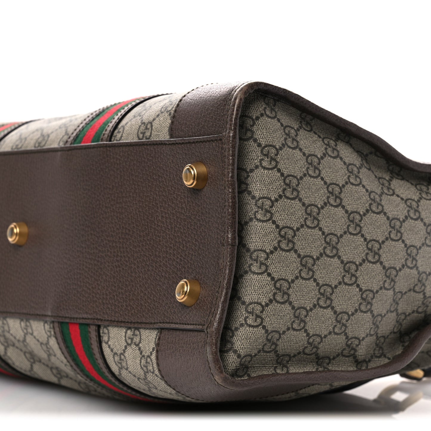 Soft GG Supreme Monogram Web Medium Duffle Bag Beige New Acero Crop