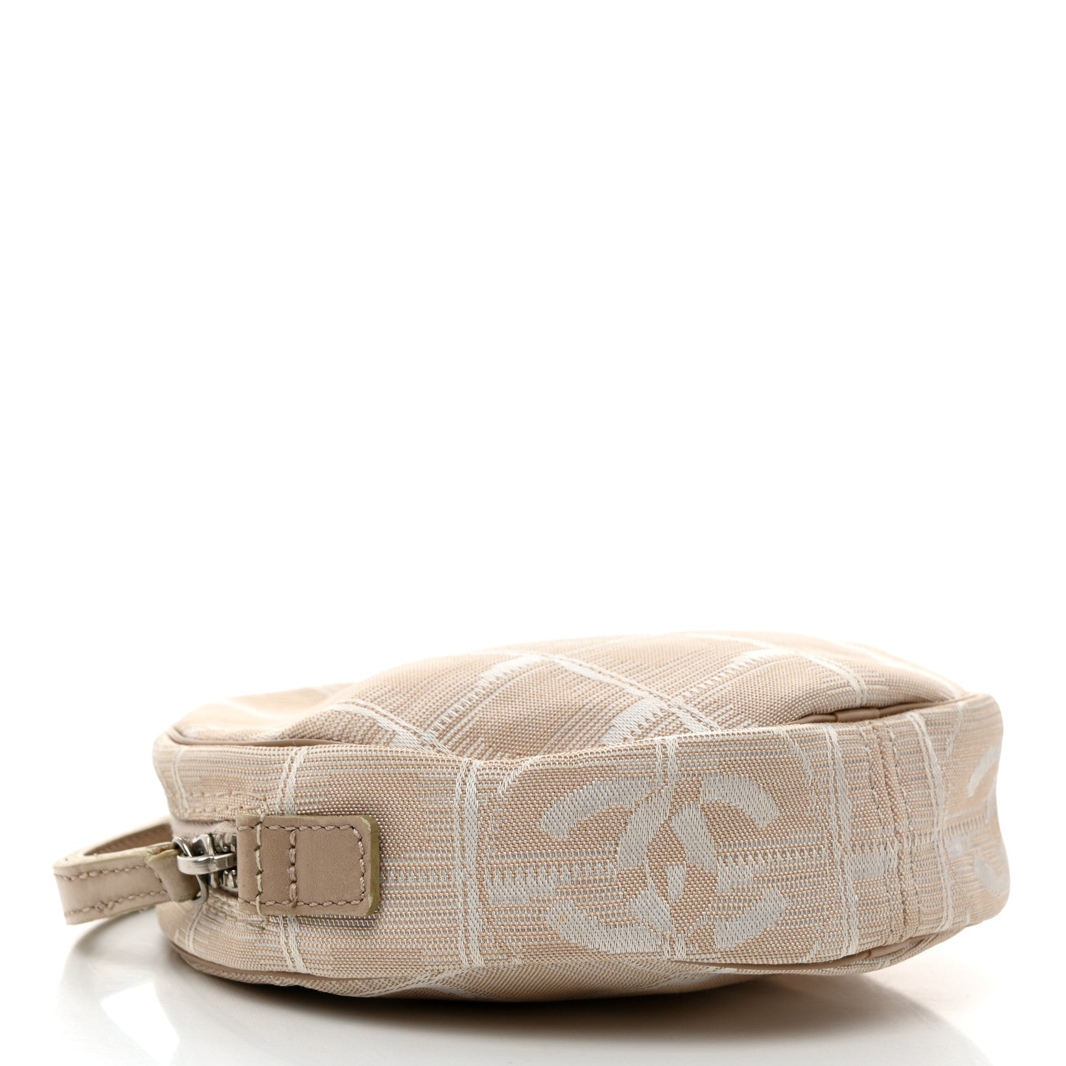 Chanel Nylon Travel Wristlet Beige 4 of 8