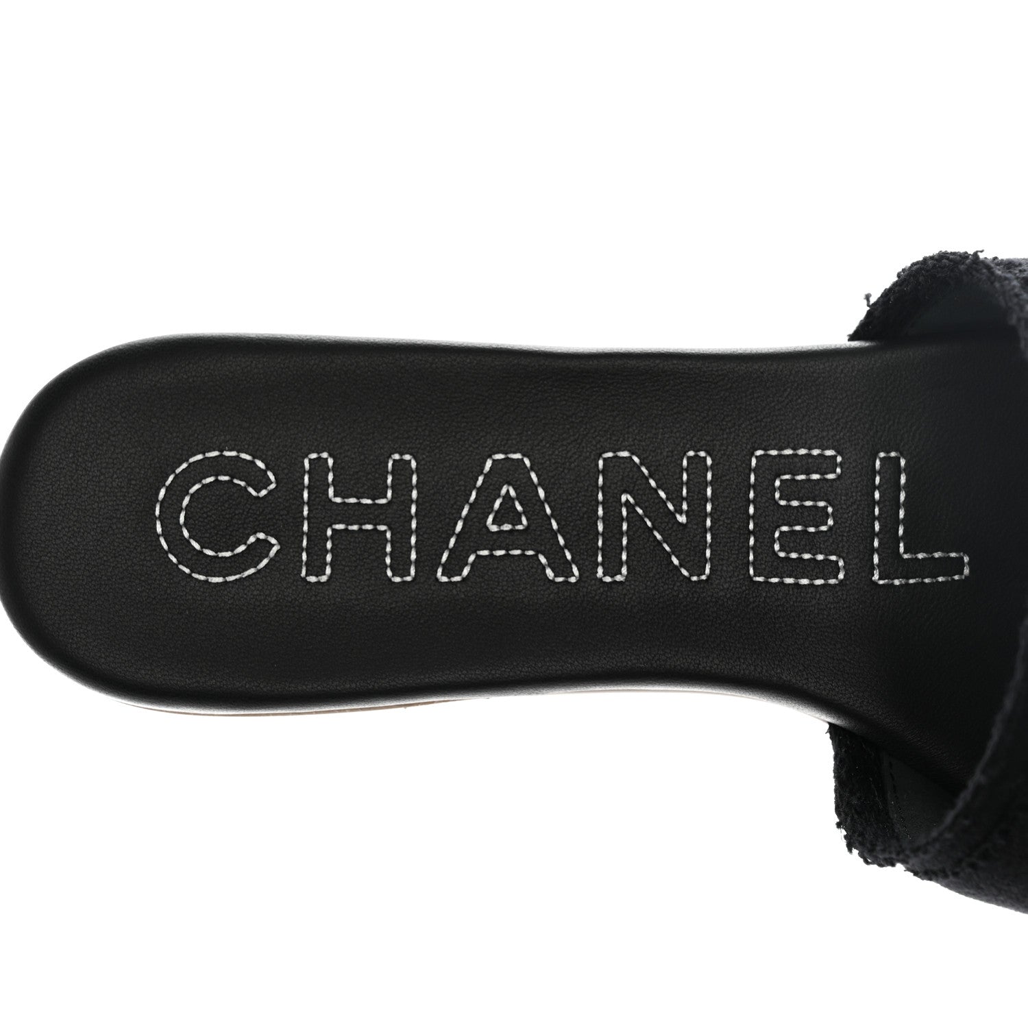 Chanel Jersey Knit CC Mules 39 Black 7 of 9