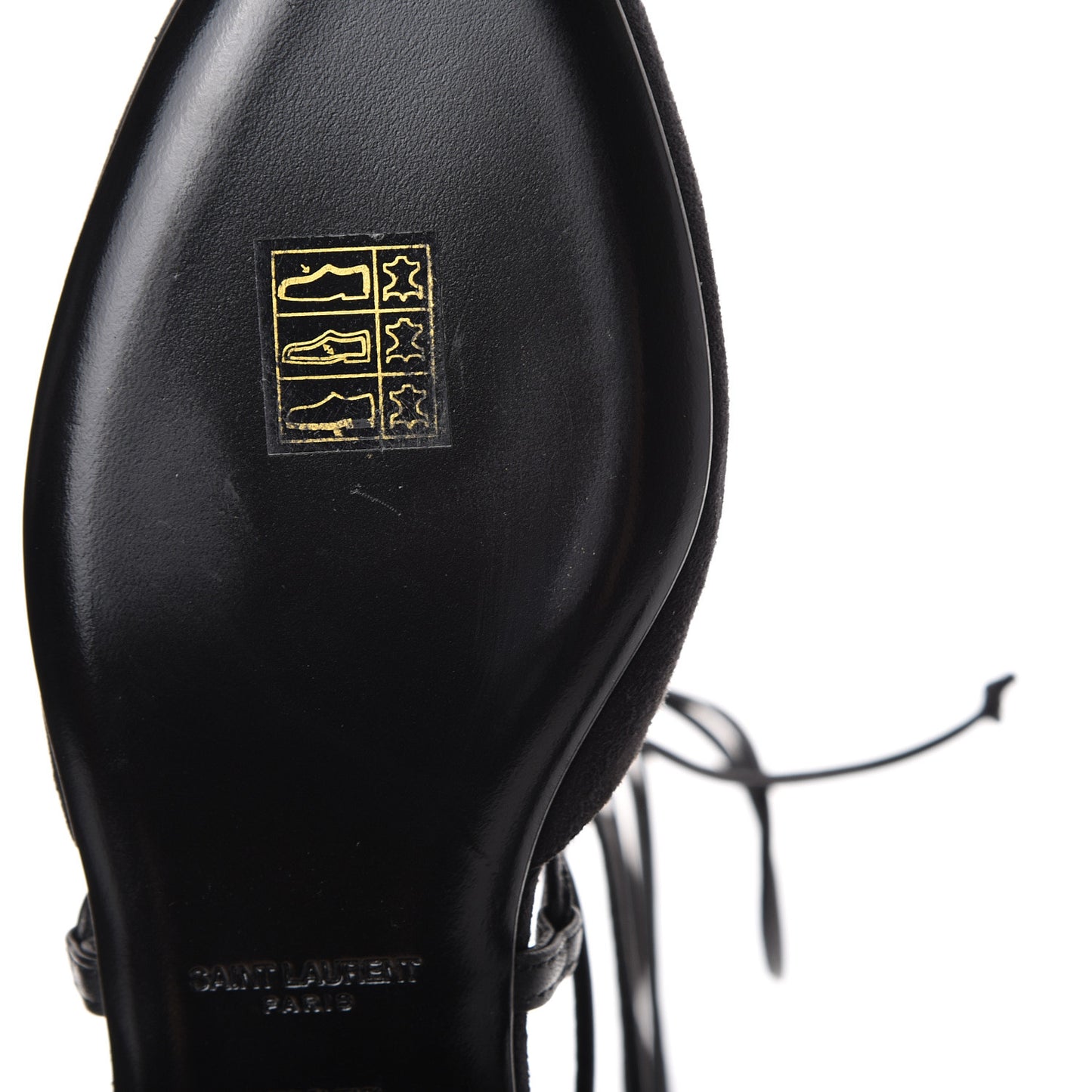 Kid Scamosciato Lace Up Pointed Toe Flats 35 Black