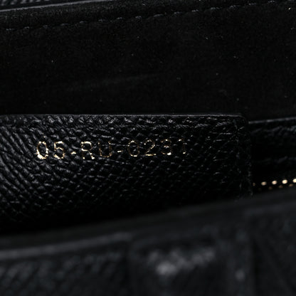 Christian Dior Grained Calfskin Saddle Bag Black 7 of 10