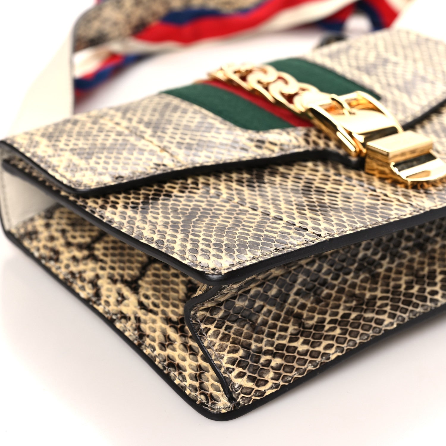 Gucci Snakeskin Small Sylvie Shoulder Bag Roccia 8 of 11
