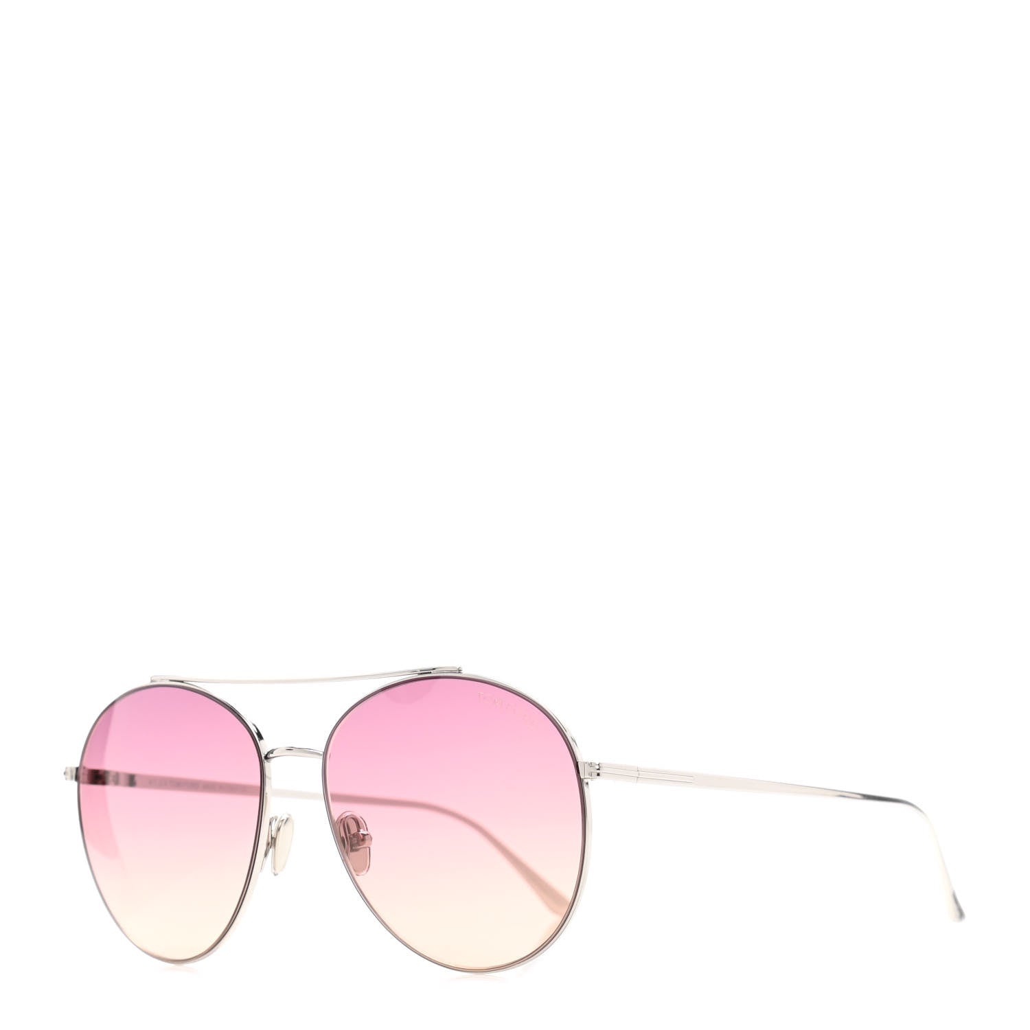Tom Ford Cleo Sunglasses TF757 Silver 1 of 8