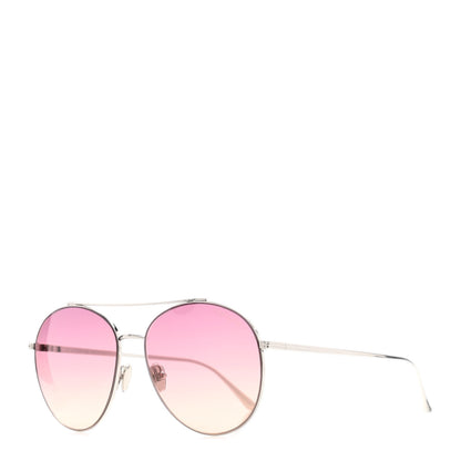 Tom Ford Cleo Sunglasses TF757 Silver 1 of 8