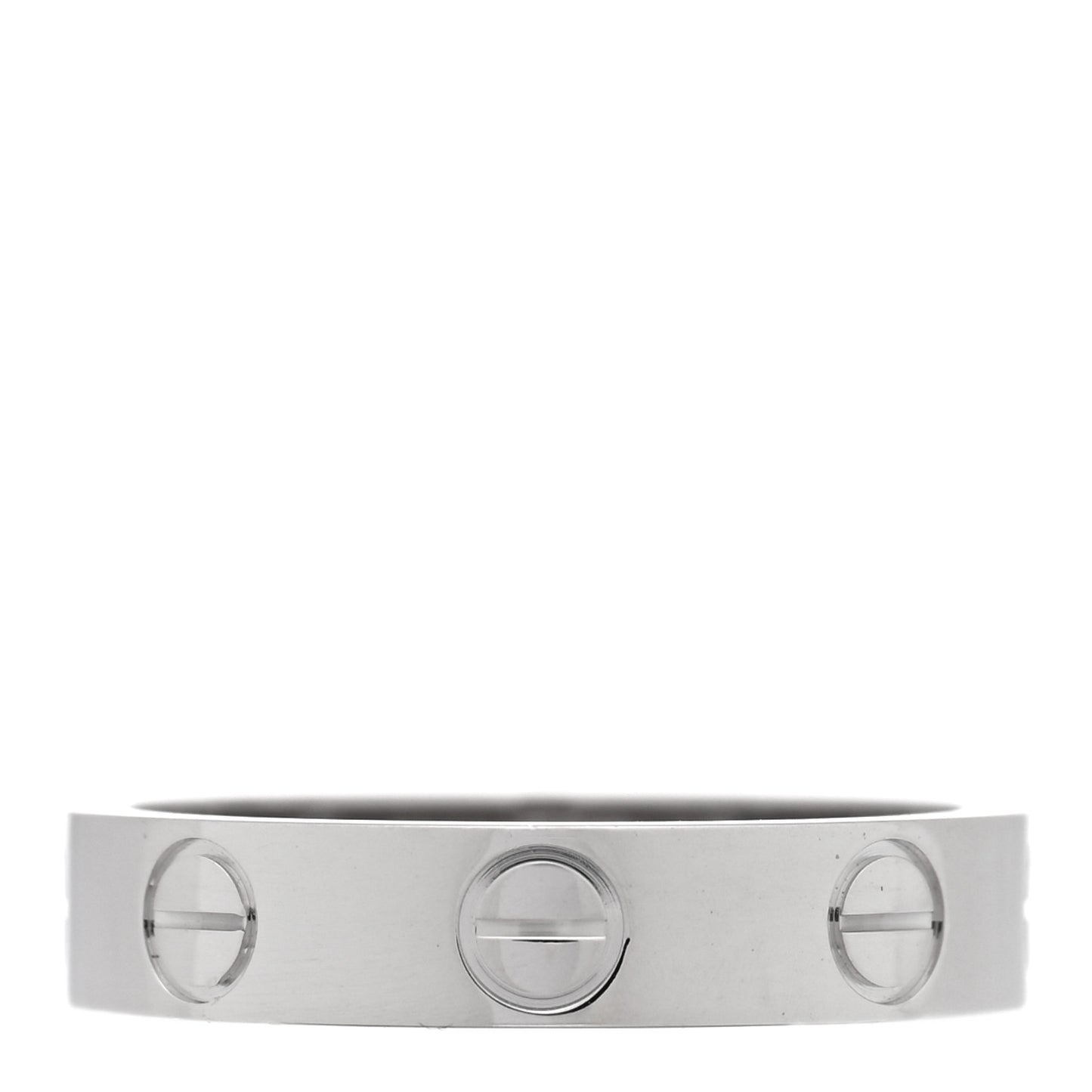 18K White Gold 3.5mm LOVE Wedding Band Ring 47 4