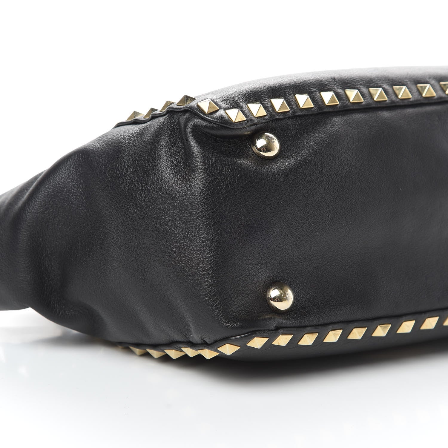 Valentino Garavani Vitello Small Rockstud Tote Black 8 of 16