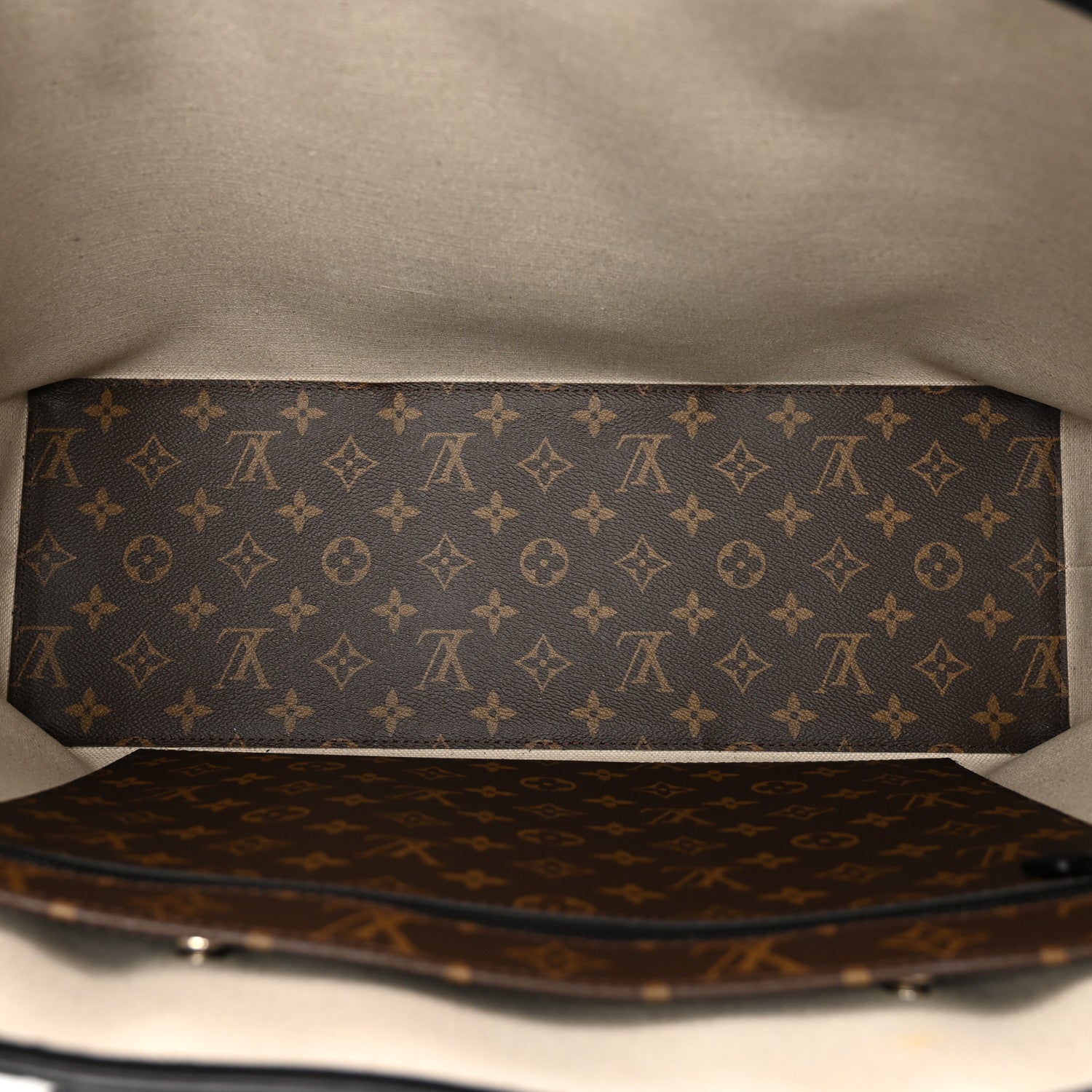 Louis Vuitton Monogram Macassar Weekend Tote GM 6 of 11