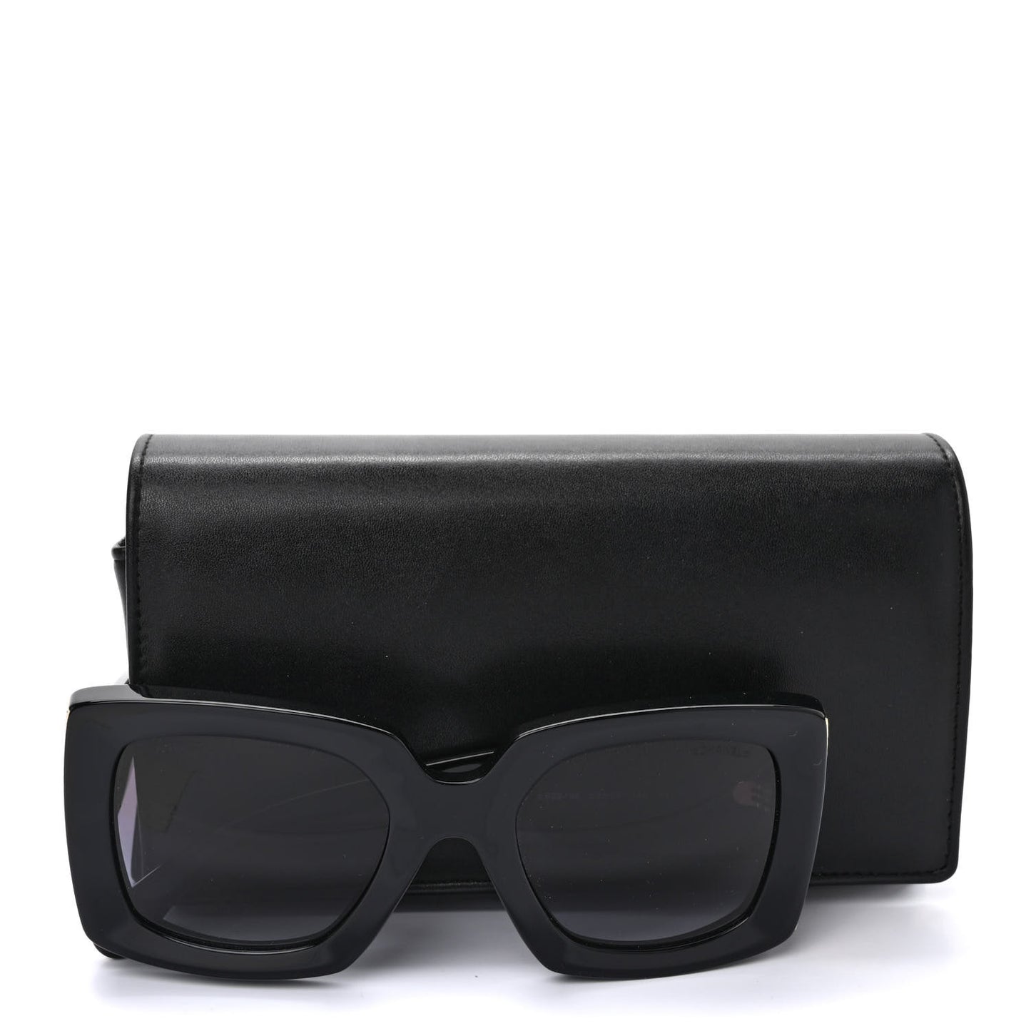 Acetate Rectangle Sunglasses 5435 Black