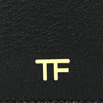 Tom Ford Grained Calfskin Zip Pouch Card Holder Black 7 of 10