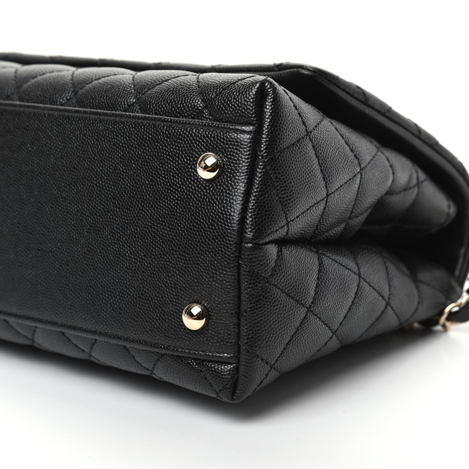 Chanel Caviar Quilted Small Coco Handle Flap Black 9 of 9