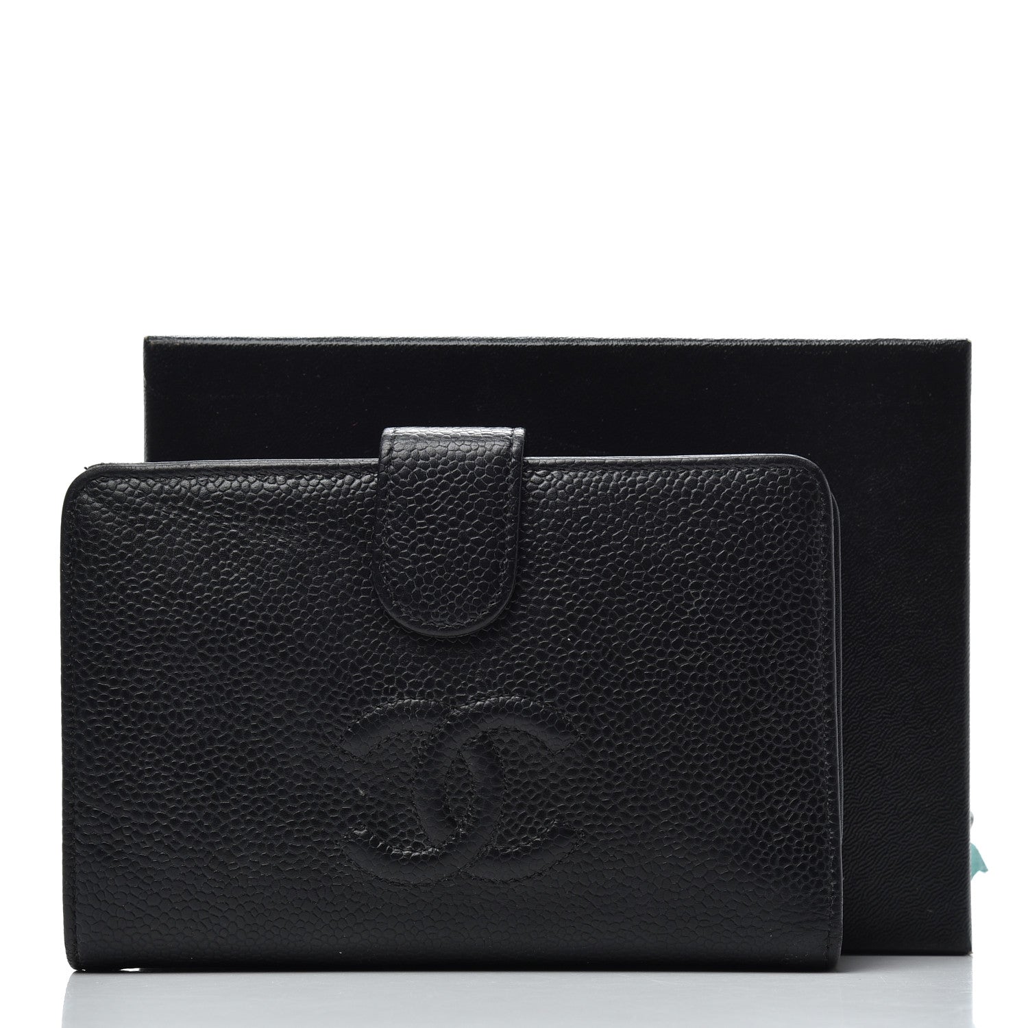 Chanel Caviar Timeless CC French Wallet Black 15 of 15