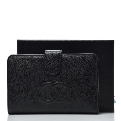 Chanel Caviar Timeless CC French Wallet Black 15 of 15