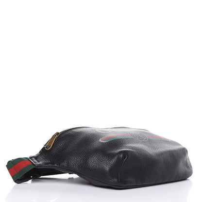 Gucci Grained Calfskin Logo Belt Bag Black 4 of 9