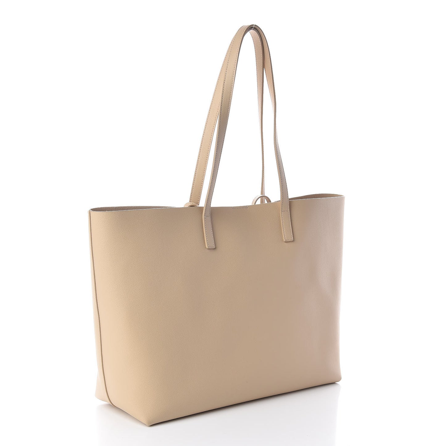 Calfskin Large Shopping Tote Nude Powder