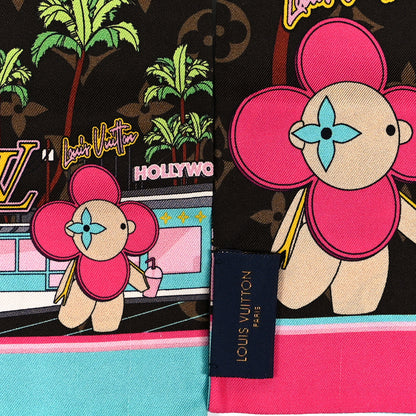 Louis Vuitton Silk Monogram 2021 Hollywood Christmas Animation Bandeau Marron 3 of 4